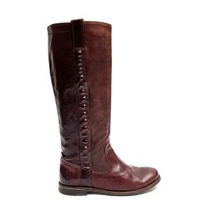 FRYE | Vintage 1990s womens chocolate brown leather knee high riding boots